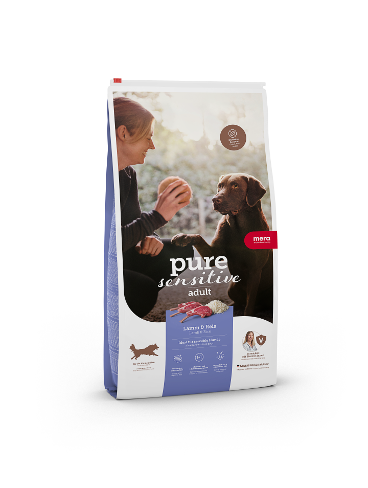 MERA Hunde Trockenfutter Pure Sensitive Adult Lamm+Reis